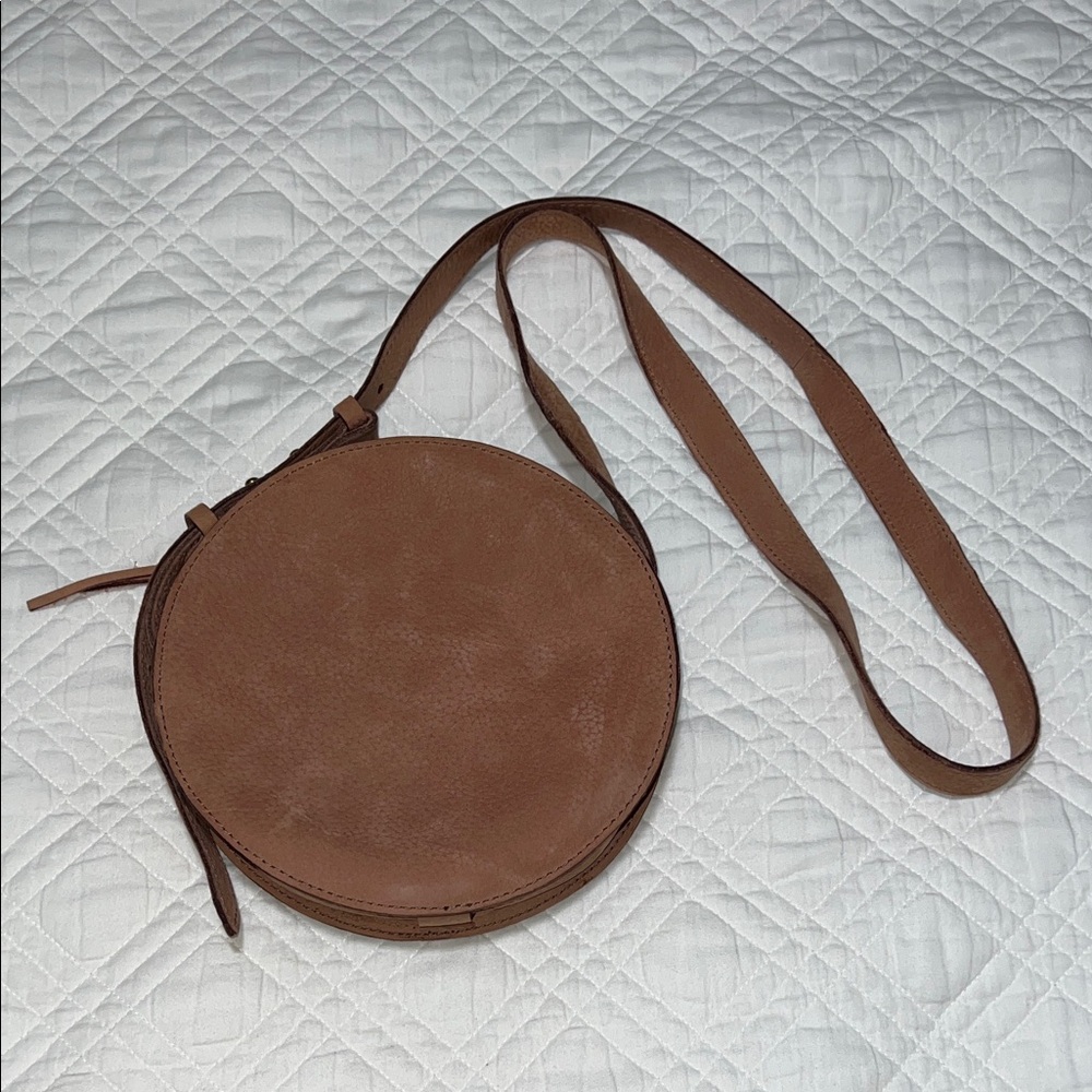 Round Leather Madewell Crossbody Bag